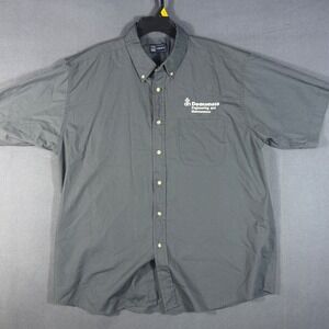 Blue Generation Shirt Mens XL Gray Deaconess Engineering Workwear Button Down